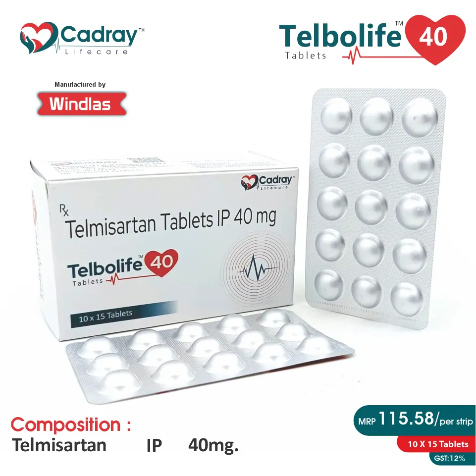 Telmisartan 40mg | Best price for PCD Pharma Franchise | Hypertension & BP management